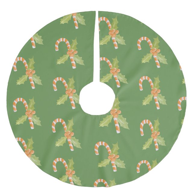 Candy Candy & Holiday Polyester Weihnachtsbaumdecke (Vorderseite)