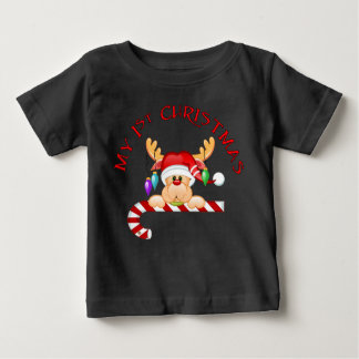 Candy Cane 1. Weihnachten Baby T-shirt