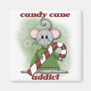 Candy Cane Addict Tshirts und Geschenke Magnet