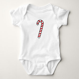 Candy Cane Baby Strampler
