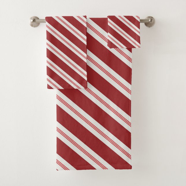 Candy Cane Badhandtuch Set (Insitu)
