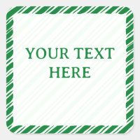 Candy Cane Border Weihnachtsdekor Custom Text