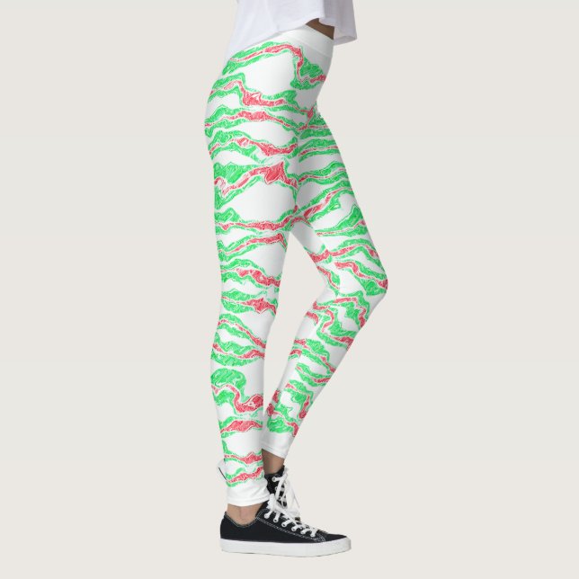 Candy Cane Camouflage Leggings (Rechts)