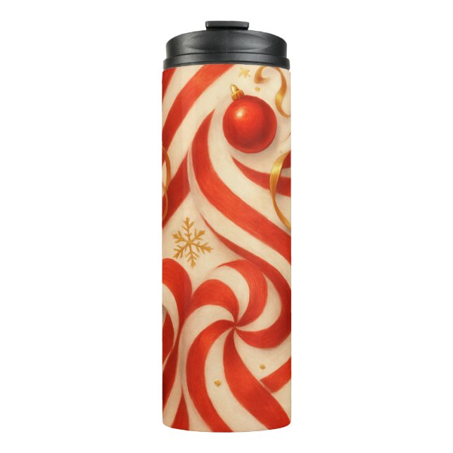 Candy Cane Carousel Thermosbecher (Vorderseite)