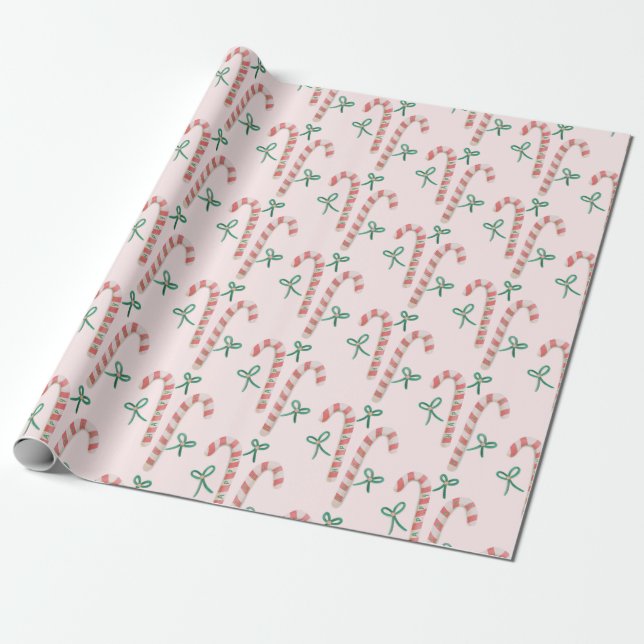 Candy Cane Cheer Geschenkpapier (Ungerollt)