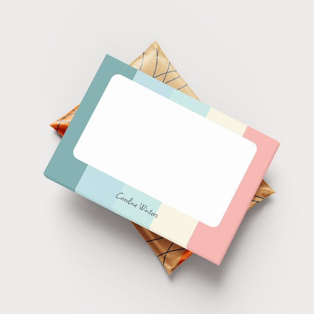 Candy Cane Chic Farbblock Pastell Post-it Klebezettel (Von Creator hochgeladen)