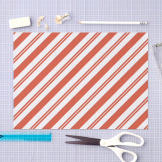 Candy Cane Chorus-Big Stripe Diagonal Seidenpapier