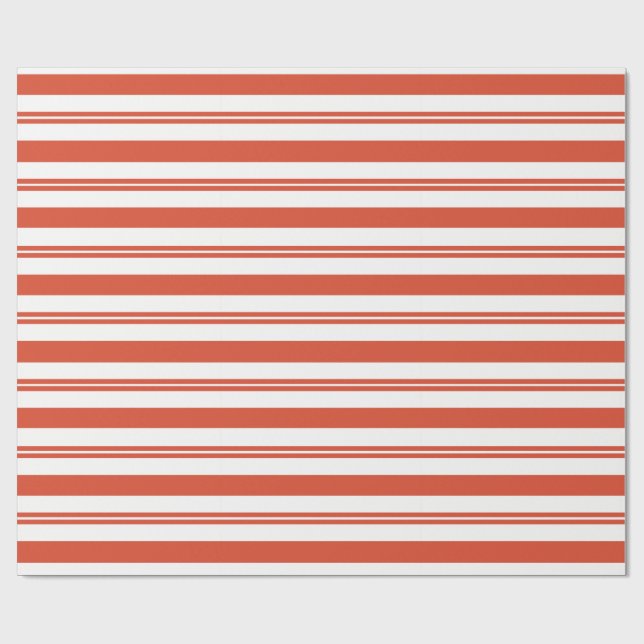Candy Cane Chorus-Big Stripe Wrapping Paper Geschenkpapier (Flach)
