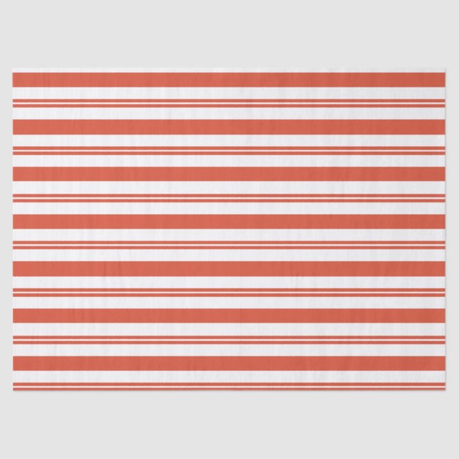 Candy Cane Chorus-Big Stripe Wrapping Paper Seidenpapier (Vorderseite)