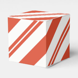 Candy Cane Chorus - Große diagonale Streifen Geschenkschachtel