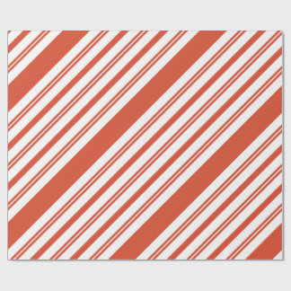 Candy Cane Chorus-Stripe-Diagonal Geschenkpapier