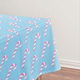 Candy Cane Christmas Blue Tischdecke