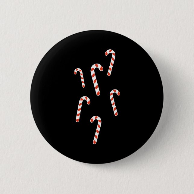 Candy Cane Christmas Button (Vorderseite)
