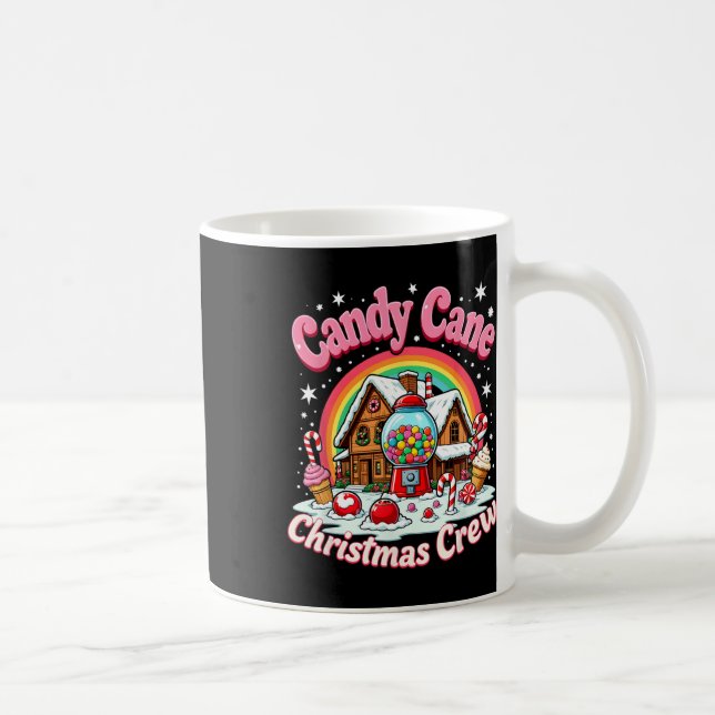 Candy Cane Christmas Crew House Candy Security Can Kaffeetasse (Rechts)