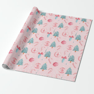 Candy Cane Christmas Delight Pattern Geschenkpapier