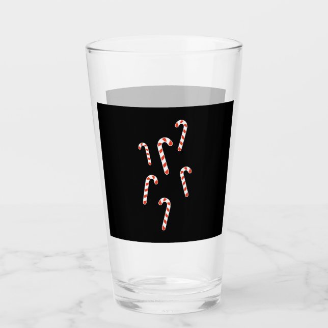 Candy Cane Christmas Glas (Vorderseite)