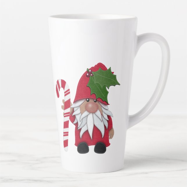 Candy Cane Christmas Gnome Milchtasse (Rechts)