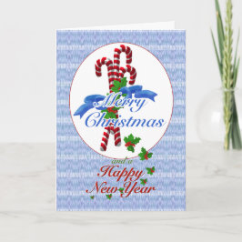 Candy Cane Christmas Grußkarte Feiertagskarte