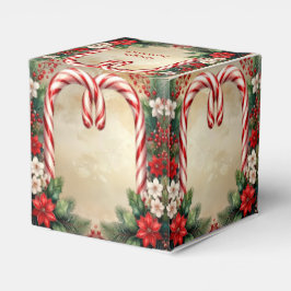 Candy Cane Christmas Holiday Favor Box Geschenkschachtel