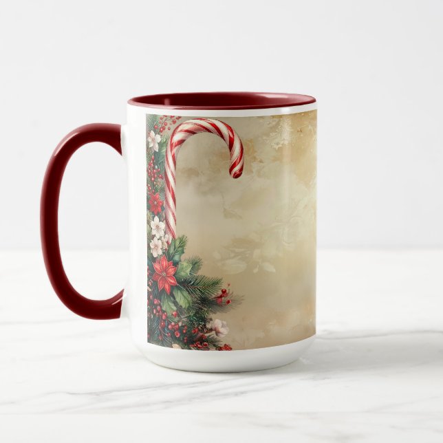 Candy Cane Christmas Holiday Mug Tasse (Links)