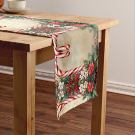 Candy Cane Christmas Holiday Table Runner Mittelgroßer Tischläufer