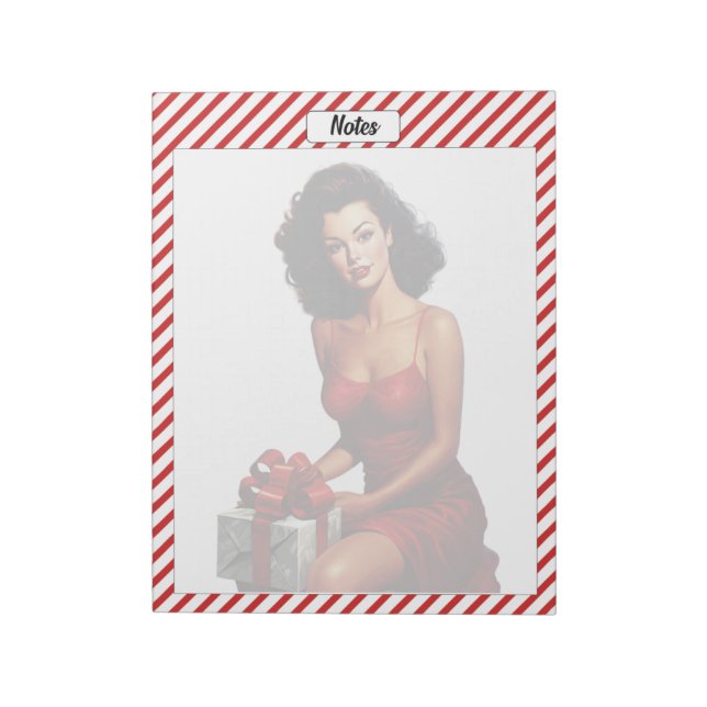 Candy Cane Christmas Notizblock (Rotiert)
