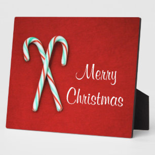Candy Cane Christmas Plaque Fotoplatte