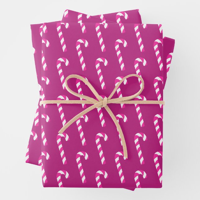 Candy Cane Christmas Red Geschenkpapier Set (Beispiel)