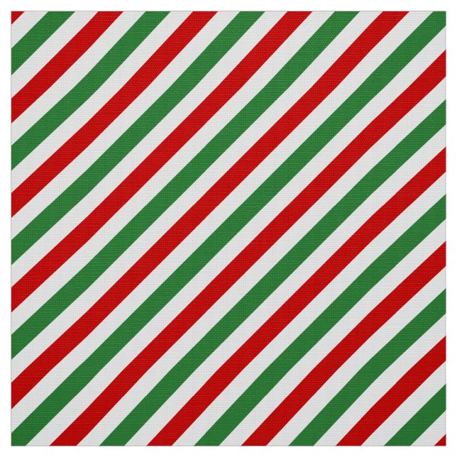 Candy Cane Christmas Stripes Red Green Stoff (Muster)