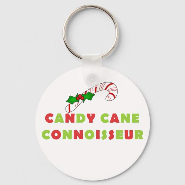 Candy Cane Connoisseur Tshirts und Geschenke Schlüsselanhänger (Vorderseite)