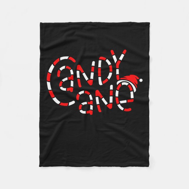Candy Cane Crew Christmas Xmas Love Candy Boys Gir Fleecedecke (Vorderseite)