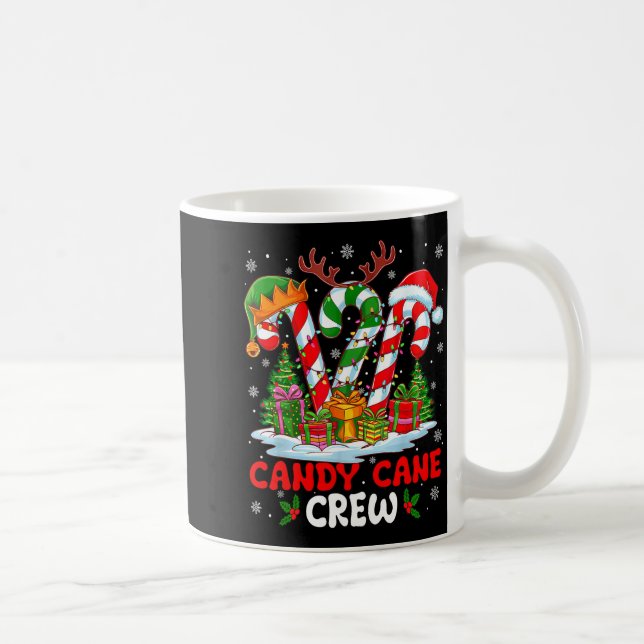 Candy Cane Crew Christmas Xmas Love Candy Boys Gir Kaffeetasse (Rechts)