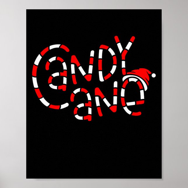 Candy Cane Crew Christmas Xmas Love Candy Boys Gir Poster (Vorne)