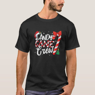 Candy Cane Crew Funny Christmas Candy Cane Lover X T-Shirt