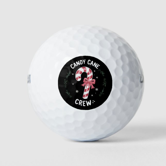 Candy Cane Crew Funny Christmas Candy Lover Xmas Golfball (Vorderseite)