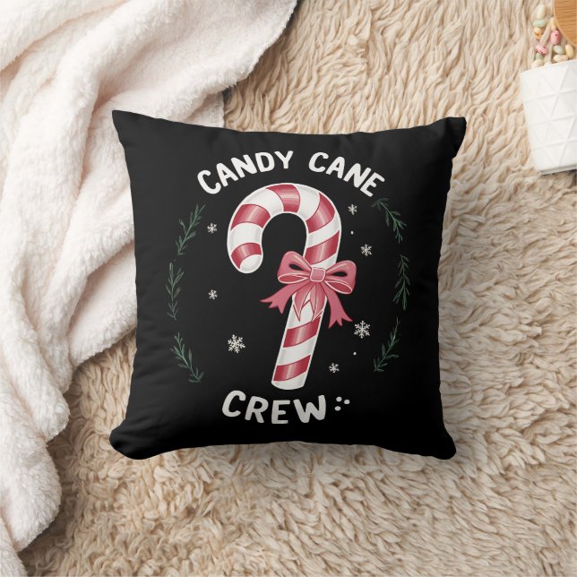 Candy Cane Crew Funny Christmas Candy Lover Xmas Kissen (Decke)