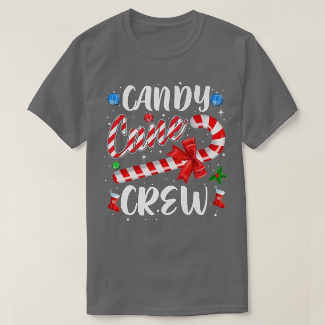 Candy Cane Crew Funny Christmas T-Shirt (Design vorne)