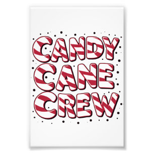 Candy Cane Crew Liebhaber Weihnachten Xmas Pyjama Fotodruck