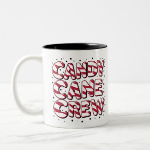 Candy Cane Crew Liebhaber Weihnachten Xmas Pyjama Zweifarbige Tasse