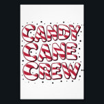 Candy Cane Crew Lover Christmas Weihnachten Weihna Fotodruck<br><div class="desc">Candy Cane Crew Lover Christmas Weihnachten Weihnachten Pajama</div>