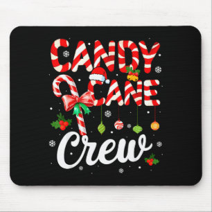 Candy Cane Crew Lustige Weihnachten Feiertag Famil Mousepad
