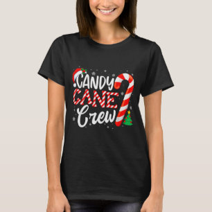 Candy Cane Crew Lustige Xmas Weihnachten Pyjamas M T-Shirt
