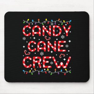 Candy Cane Crew Lustiges Weihnachten Süßigkeitenli Mousepad