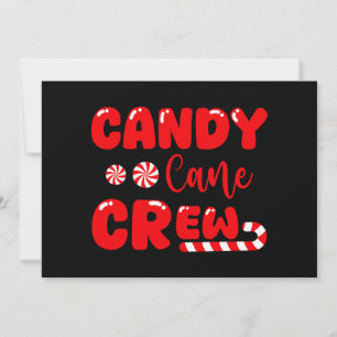 Candy Cane Crew Matching Family Candy Lover Einladung
