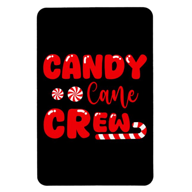 Candy Cane Crew Matching Family Candy Lover Magnet (Vertikal)