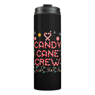 Candy Cane Crew Matching Family Candy Lover Thermosbecher