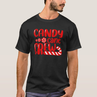 Candy Cane Crew Matching Family Group Candy Lover T-Shirt