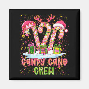 Candy Cane Crew Nk Coquette Vornehme Farbige Weihn Magnet