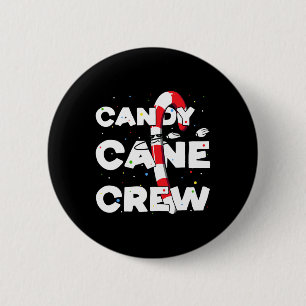 Candy Cane Crew Spaß Weihnachten Candy Lover Tanze Button