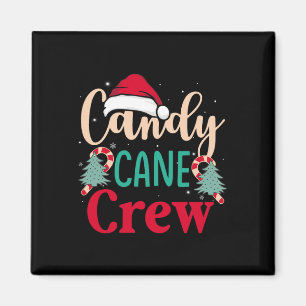 Candy Cane Crew Spaß Weihnachten Candy Lover Xmas Magnet